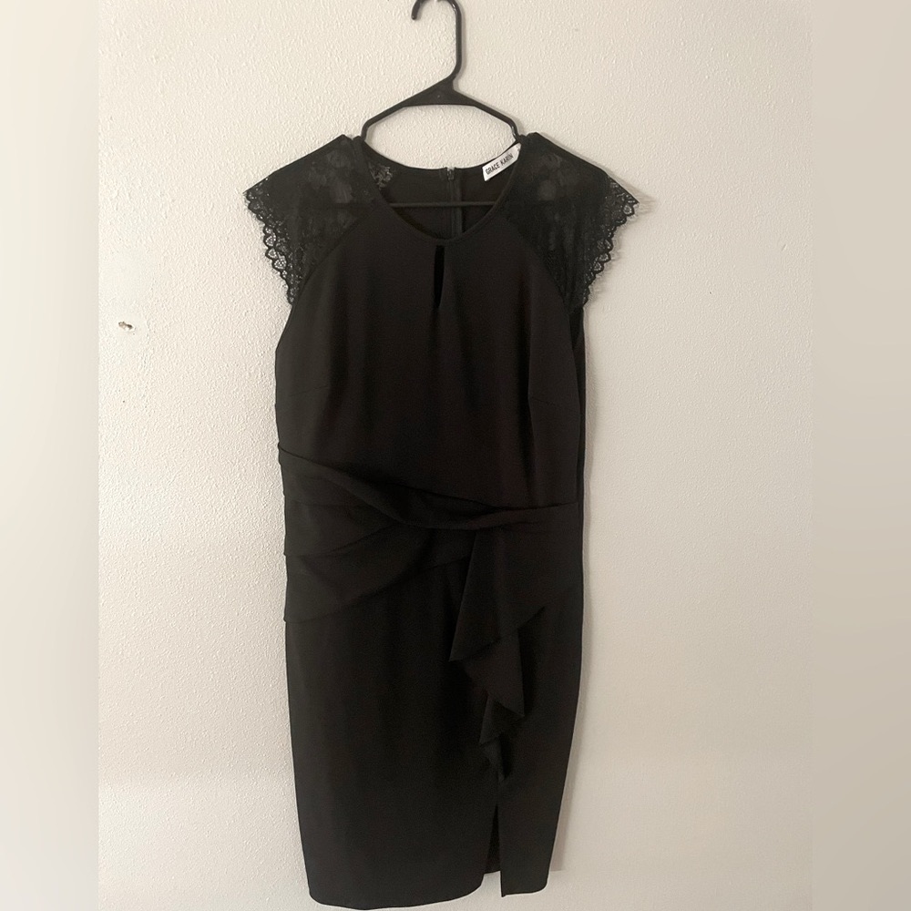 Grace Karin Black Pencil Dress XL